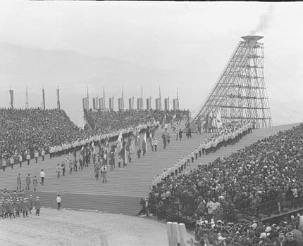 Cérémonie d'ouverture des Jeux Olympiques de 1968. © AMMG