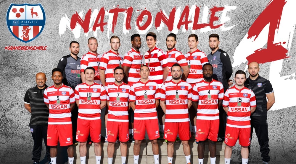 L'équipe fanion du GSMH-Guc, qui a obtenu sur les parquets son accession en Proligue, évoluera bien dans la deuxième division du handball français lors de la saison 2018-2019. © GSMH-Guc