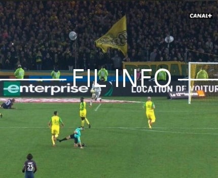 L'arbitre Tony Chapron a vu rouge contre Nantes. © Capture d'écran Canal +