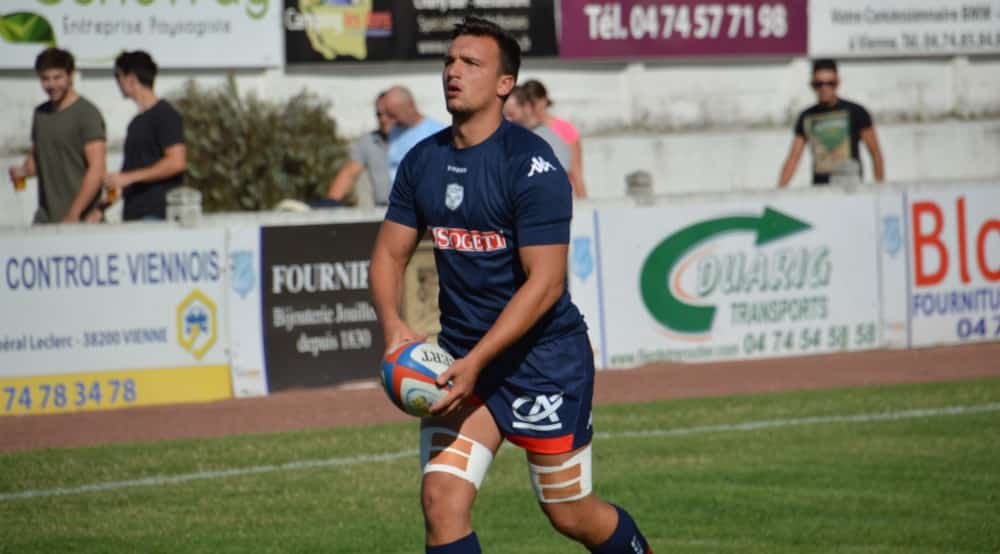 Le troisième ligne Loïc Baradel fait partie des nombreux jeunes formés au FCG. © Laurent Genin