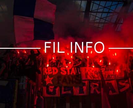 A la suite des incidents qui ont lieu après GF38-Sannois Saint-Gratien (2-3) le 11 mai, les footballeurs grenoblois devront jouer leur match de barrage aller face à Bourg-en-Bresse à huis clos mardi 22 mai 2018. © Archive Chloé Ponset