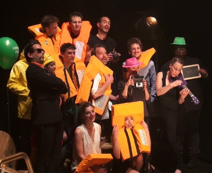 La compagnie Arcosm avait carte blanche pour organiser une soirée cabaret "déjantée" à La Rampe d'Échirolles ce vendredi 4 mai.© Joël Kermabon - Place Gre'net