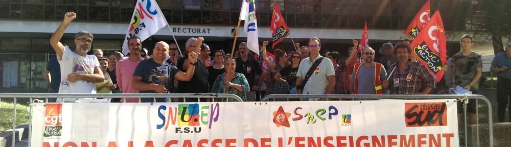 Manifestation lycées professionnels jeudi 27 septembre Rectorat © Florent Mathieu - Place Gre'net
