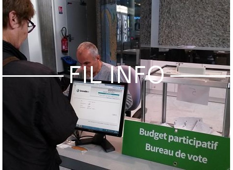 FIL INFO Bureau de vote à l'hôtel de Ville de Grenoble pour le budget participatif 2018 © Séverine Cattiaux - Place Gre'net