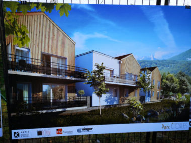 Vue d'architecte sur les futurs logements neufs de l'îlot. © Joël Kermabon - Place Gre'net