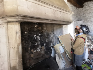 A l'intérieur du bâtiment des cheminées monumentales. © Joël Kermabon - Place Gre'net