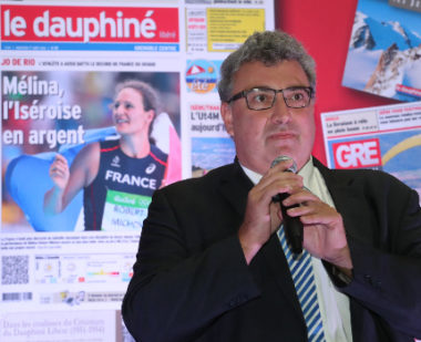 Christophe Tostain, PDG du Dauphiné Libéré. © Thierry Guillot -Dauphiné Libéré
