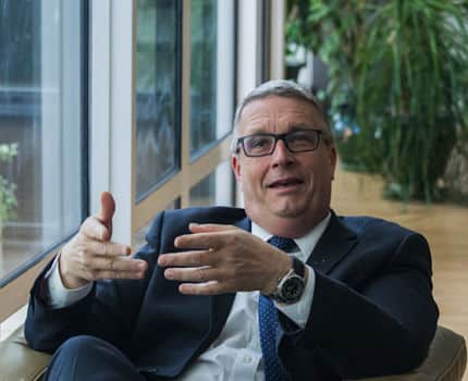 Jean-Pierre Barbier, président du Conseil départemental de l'Isère. © Yuliya Ruzhechka