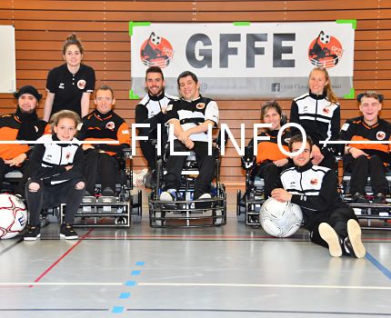 Grâce à sa campagne de financement participatif, le Galactique foot-fauteuil électrique avait déjà obtenu 1 905 euros le 29 décembre 2018.L'équipe du GFFE recevra une manche du championnat de France de troisième division les 6 et 7 avril 2019. © Julien Diaferia