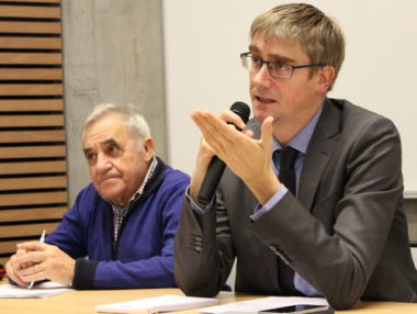 Olivier Noblecourt le 10 décembre pour une conférence à Science-Po Grenoble. © Jules Peyron - placegrenet.fr
