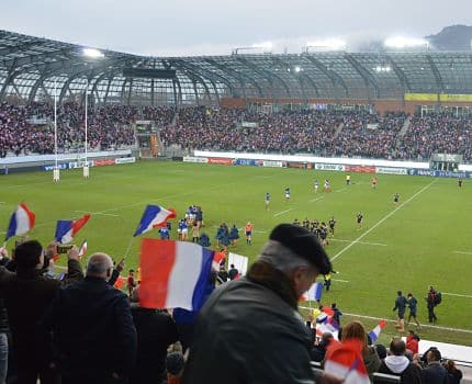 Victoire de l'équipe de France féminine de rugby face à la Nouvelle-Zélande (30-27) le 17 novembre 2018 au stade des Alpes. © Laurent Genin
