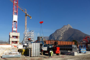 Chantier de la centrale Biomax, le 18 février 2019 © Charles Thiebaud - placegrenet.fr