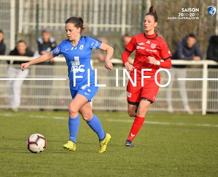 Laureen Navas, milieu de terrain du GF38 féminin. © GF38