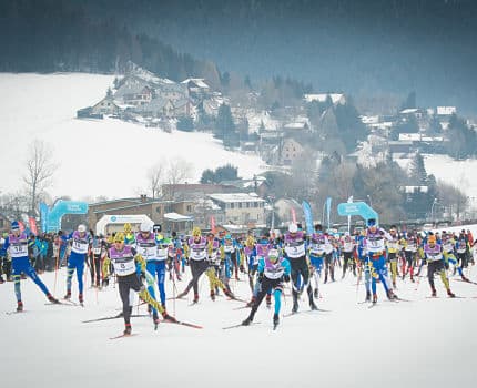 Départ de la Foulée Blanche 2019. © Au Fil des Lumières