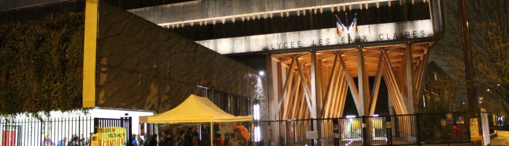 Après le lycée des Eaux-Claires, ce sera le lycée Vaucanson qui sera le théâtre de la "Nuit de la résistance" jeudi 21 mars. © Jules Peyron - Place Gre'net