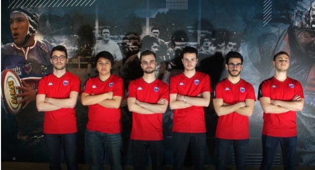 L'équipe esport du FC Grenoble rugby. © Dossier de presse FCG rugby