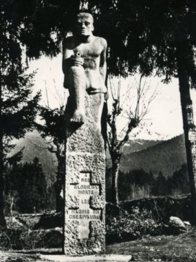 Le Monument du maquisard au col du Lautaret. © Association nationale des anciens des maquis du Grésivaudan