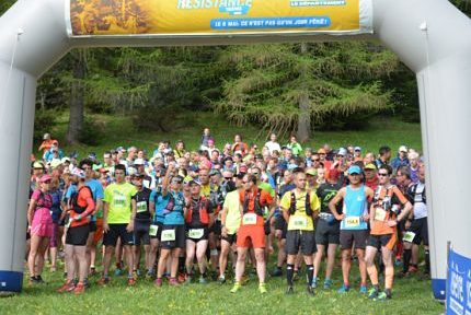 Départ du trail 30 km de la course de la Résistance édition 2018. © Alice Belleville