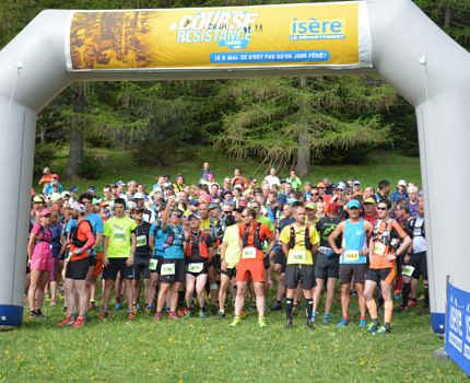 Départ du trail 30 km de la course de la Résistance édition 2018. © Alice Belleville