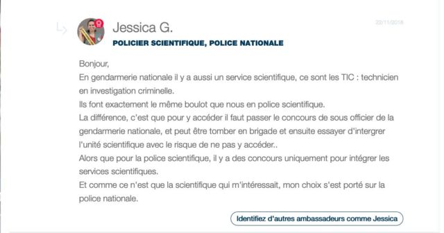 Une réponse à la question donnée le même jour. 