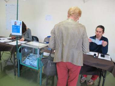 Elections européennes, bureau de vote Bajatière, 26 mai 2019 © Séverine Cattiaux - Placegrenet.fr