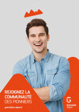 L'une des affiches de la campagne de communication de Grenoble Alpes. © Agence Hula Hoop