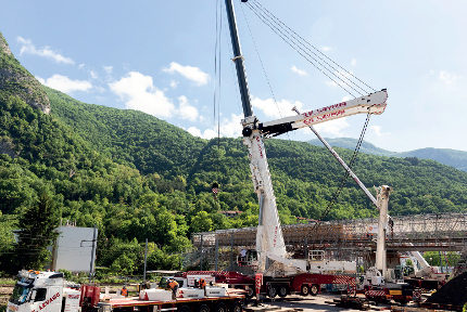 Le pont Bergonzoli de Saint-Martin-le-Vinoux pendant le chantier. © Grenoble-Alpes Métropole