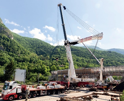 Le pont Bergonzoli de Saint-Martin-le-Vinoux pendant le chantier. © Grenoble-Alpes Métropole