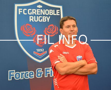 Sylvain Begon redevient entraîneur des avants du FCG 12 juin 2019. © Archive Laurent Genin
