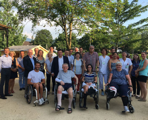 Inauguration du jardin thérapeutique de l'hôpital sud du CHUGA © Fond de dotation du CHUGA