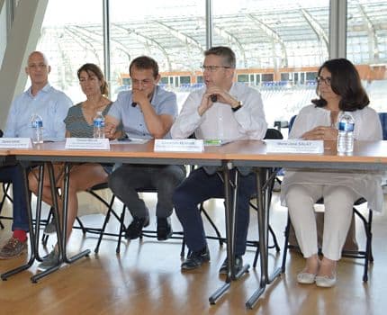 Conférence de presse premier bilan Coupe du monde féminine - stade des Alpes 4 juillet 2019. © Laurent Genin
