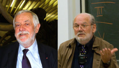 Les paléoanthropologues Yves Coppens et Michel Brunet. DR