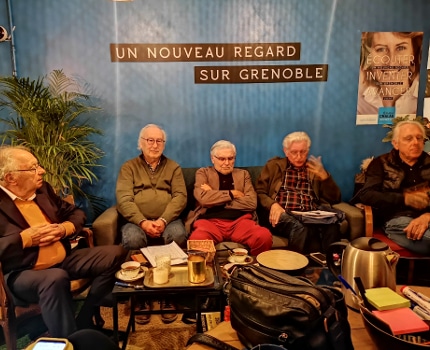 droite : Daniel Bloch, Gérald Dulac, Jean-Louis Schwartzbrod, Pierre Frappat et Jacques Chiron. © Joël Kermabon - Place Gre'net