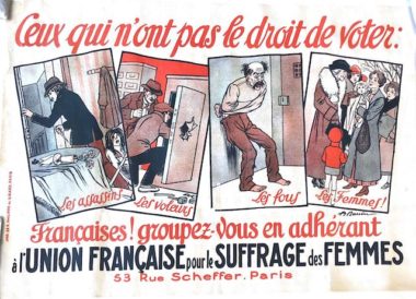 L’exposition « Femmes des années 40 » du Musée de la Résistance et de la Déportation porte un éclairage nouveau sur la période de la Seconde Guerre mondialeAffiche de l'Union française pour le suffrage des femmes. Coll. Archives départementales de l'Isère.