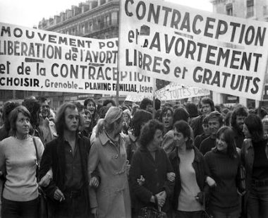 Manifestation pour le droit à l'avortement. Archives LDL / Archives Le Dauphiné Libéré.