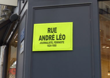 Rue Thiers rebaptisée temporairement André Léo par La Commune est à Nous © Lise Gaeta Place Gre'net