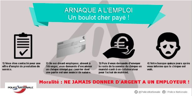 Arnaques à l'emploi et vols à la roulotte en hausse en IsèreDDSP Prévention