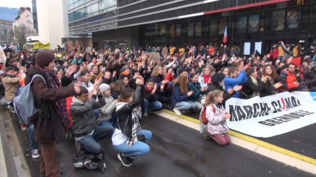 La première marche pour le climat de l'année. © Joël Kermabon - Place Gre'net