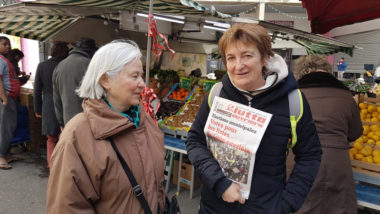 Tête de liste LO en lice pour les municipales 2020 à Grenoble, le 4 mars © Séverine Cattiaux- Place Gre'net