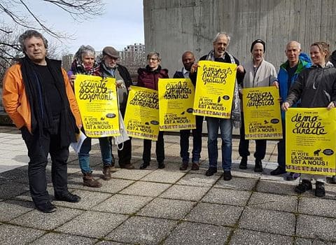 UNE Colistiers de La commune est à nous ! lors de la présentation du programme, mardi 3 mars 2020 © Séverine Cattiaux - Place Gre'net