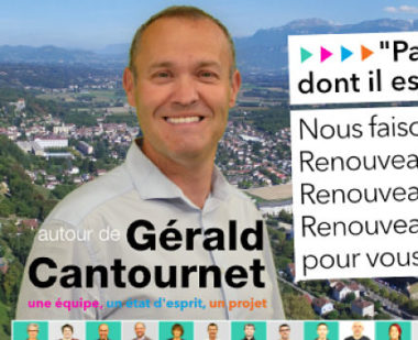 COUV Gérald Cantournet, tête de liste "Un nouvel élan pour Tullins-Fures" DR