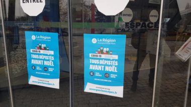 Présentation de la campagne de dépistage à la covid-19 "Tous dépistés avant Noël" à l'initiative de la Région Auvergne-Rhône Alpes, du 16 au 23 décembre, à Alpexpo, le 12 décembre 2020 © Séverine Cattiaux – Place Gre’net