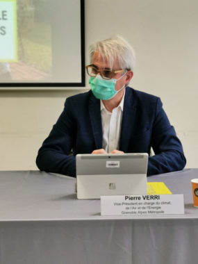 Pierre Verri, vice-président de la Métropole en charge du climat, de l'air et de l'énergie. © Joël Kermabon - Place Gre'net