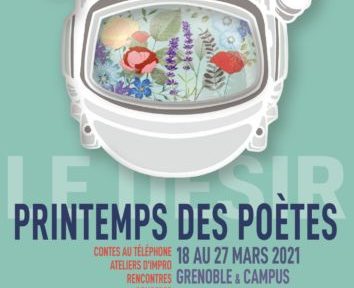 Affiche du Printemps des Poètes 2021, sur le thème du Désir. © Printemps des poètes
