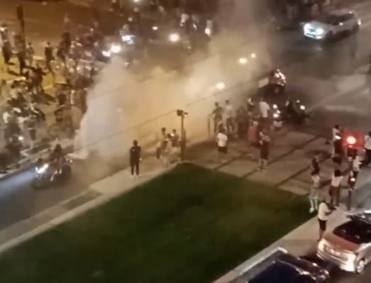 Nuit agitée en centre-ville de Grenoble mardi 15 juin après la victoire des Bleus contre l'Allemagne