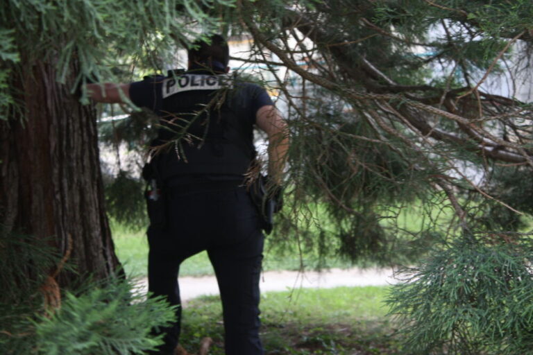Opération anti-rodéo dans le parc Jean Verlhac le 13 mai 2022 (c) Elias Muhlstein