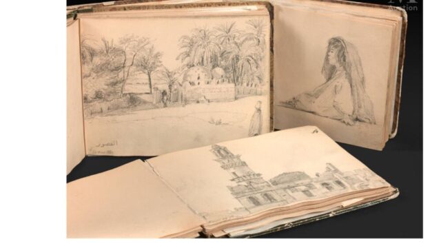 Musée Champollion: le Département acquiert des carnets à dessins datant de l'expédition égyptienne
