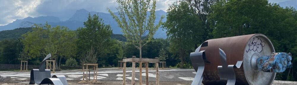 Fin de travaux pour le parc Charlotte-Bon de Pont-de-Claix, sur le site des anciennes papèteries
