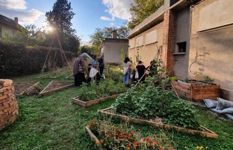 La Métropole de Grenoble met à disposition des broyeurs. © la Fondation pour La Fondation pour la Nature et l’Homme - jardin partagé Lyon