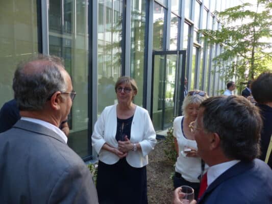 Sylvie Retailleau en visite au sein de la Maison de la Création et de l'Innovation © Benjamin Houry - Place Gre'net
